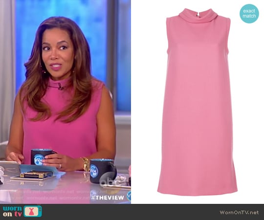 Pink Cowl Neck Dress by Marni worn by Sunny Hostin  on The View