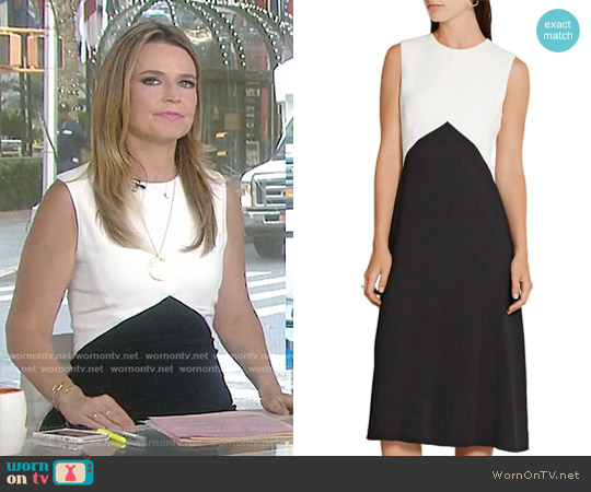 WornOnTV: Savannah’s black and white color-block dress on Today ...