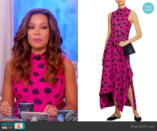 Embroidered Flared Dress by Proenza Schouler worn by Sunny Hostin on The View