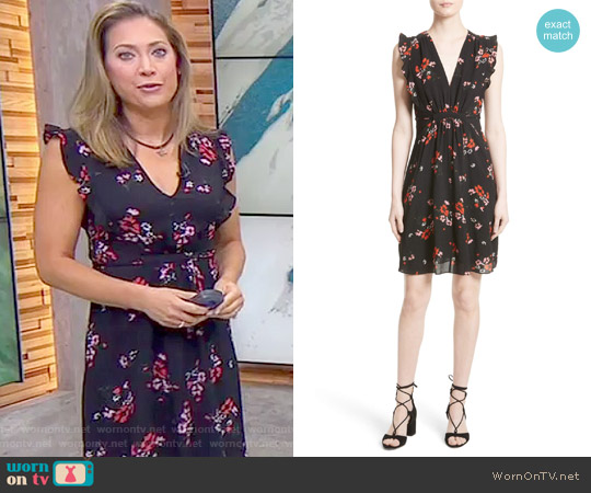 rebecca taylor black floral dress