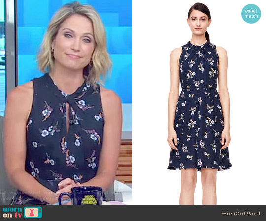 Natalie Fleur Dress by Rebecca Taylor worn by Amy Robach on Good Morning America