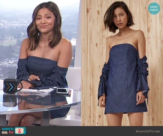 Right Kind Of Madness Dress by C/Meo Collective worn by Erin Lim  on E! News