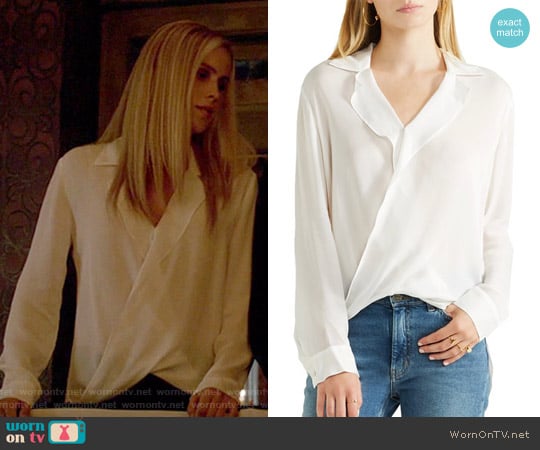 'Rita' Blouse in Mulberry by L'Agence worn by Rebekah (Claire Holt) on The Originals