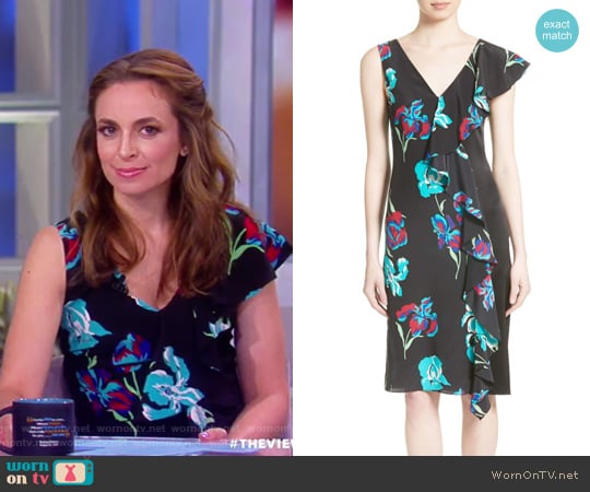 Silk Side Ruffle Sheath Dress by Diane von Furstenberg worn by Jedediah Bila on The View