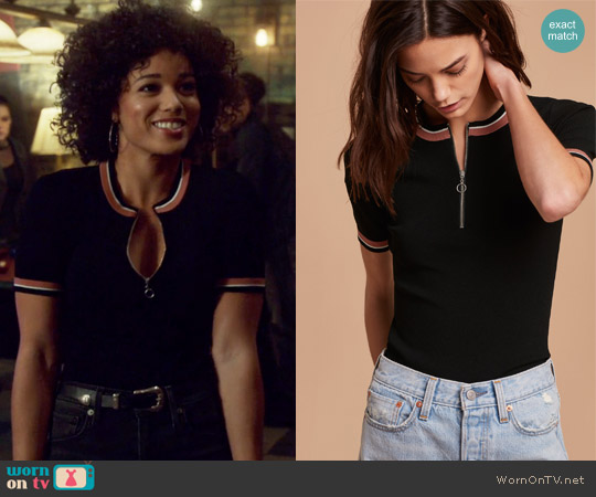 Hyun Knit Top by Wilfred Free worn by Maia Roberts (Alisha Wainwright ) on Shadowhunters