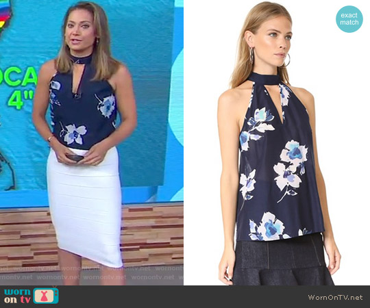 Hot & Cold Sleeveless Top by Yumi Kim worn by Ginger Zee on Good Morning America