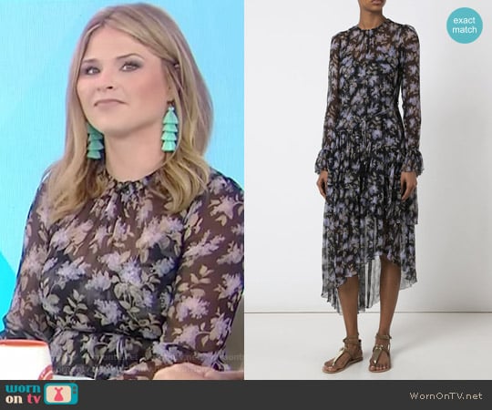 Floral Shift Dress by Zimmermann worn by Jenna Bush Hager on Today