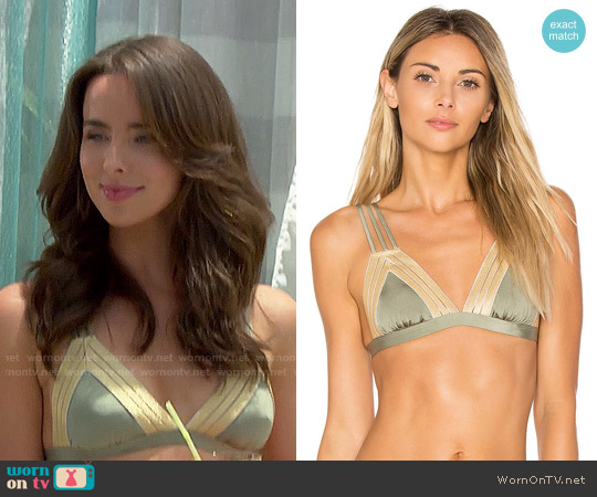 Beach Bunny Sheer Addiction Bikini Top worn by Ivy Forrester (Ashleigh Brewer) on The Bold & the Beautiful