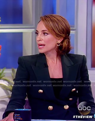 Jedediah’s black double breasted blazer on The View