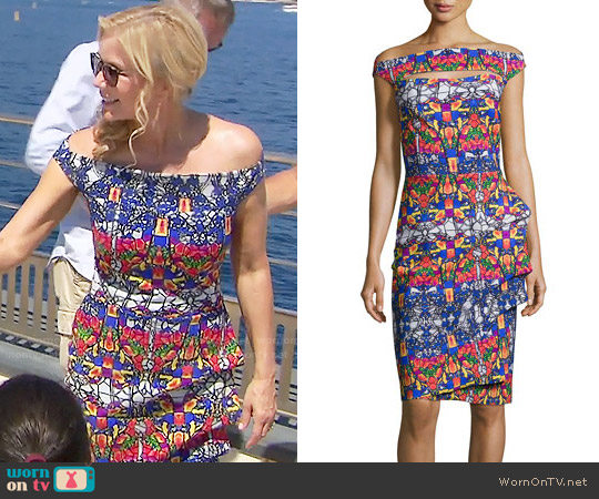 Chiara Boni La Petite Robe Liberty Glass Print Dress worn by Brooke Logan (Katherine Kelly Lang) on The Bold and the Beautiful