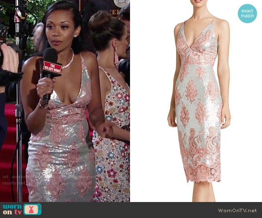 Dress the Population Angela Dress worn by Hilary Curtis (Mishael Morgan) on The Young and the Restless