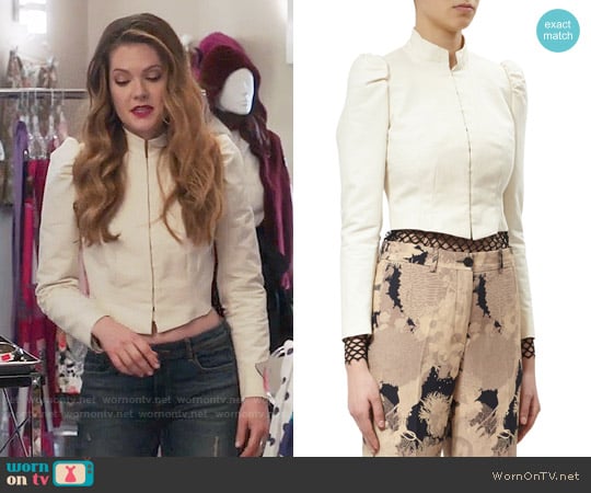 Dries van Noten Bach Jacket worn by Sutton (Meghann Fahy) on The Bold Type