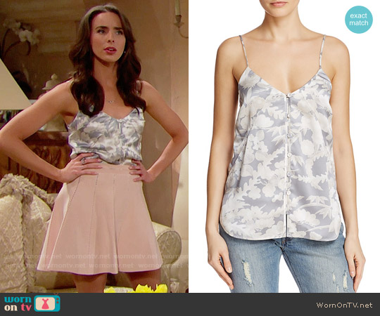 Elizabeth and James Carlo P Silk Camisole Top worn by Ivy Forrester (Ashleigh Brewer) on The Bold and the Beautiful