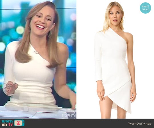 'Brooks' Brooks Long Sleeve Dress by Finders Keepers worn by Carrie Bickmore on The Project