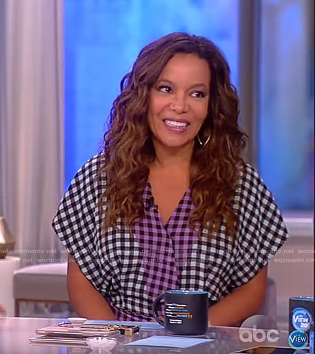 WornOnTV: Sunny’s green and purple checked jumpsuit on The View | Sunny ...