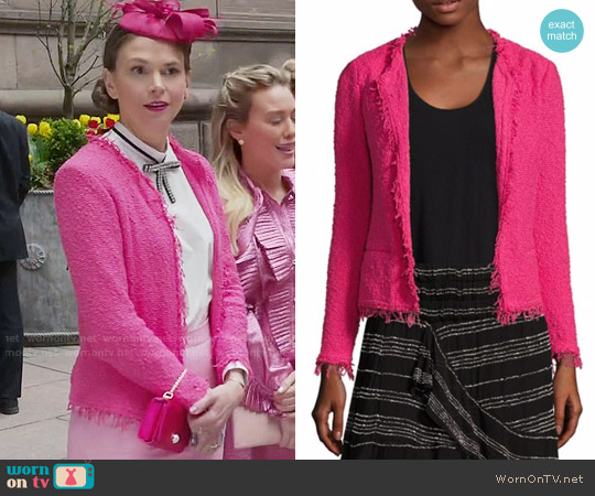 IRO Shavani Jacket in Hot Pink worn by Liza Miller (Sutton Foster) on Younger