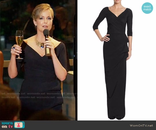 La Petite Robe di Chiara Boni Florien Ruched Ruffled Gown worn by Jacqueline (Melora Hardin) on The Bold Type