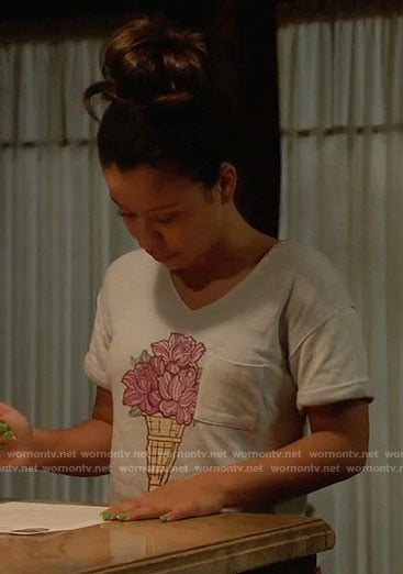 Mariana’s flower ice cream top on The Fosters