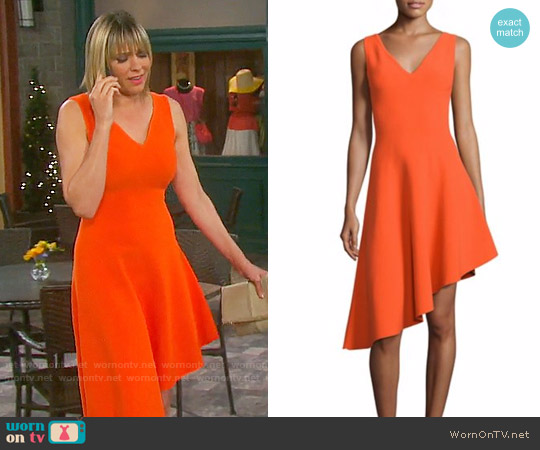 Milly Asymmetrical Hem Dress worn by Nicole Walker (Arianne Zucker) on Days of our Lives