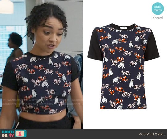 WornOnTV: Kat's cat print crop top on The Bold Type ...