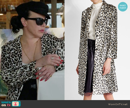 Nina Ricci Printed Coat with Silk worn by Maggie (Debi Mazar) on Younger