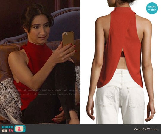 ALC Olympia Top worn by Adena El-Amin (Nikohl Boosheri) on The Bold Type