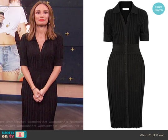 Olivia ribbed stretch-knit dress by Altuzarra worn by Catt Sadler on E! News