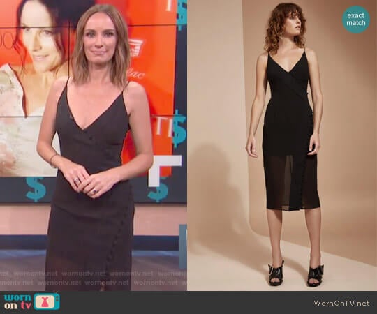 Presence Short Sleeve Dress by C/Meo Collective worn by Catt Sadler on E! News