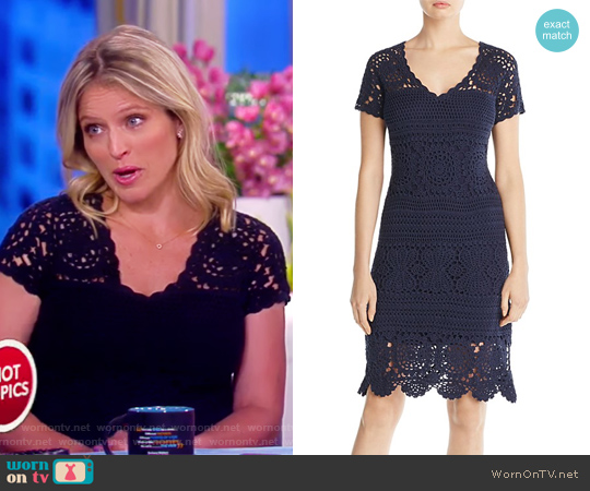 Esme Crochet Dress by Elie Tahari worn by Sara Haines on The View