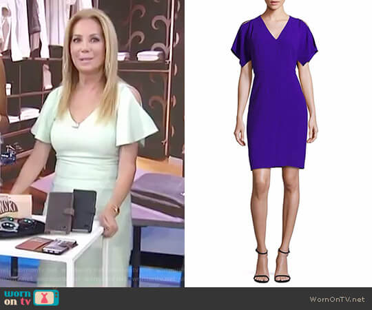 Lourdes Cold-Shoulder Dress by Elie Tahari worn by Kathie Lee Gifford on Today