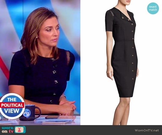 Tarina Toggle Sheath Dress by Elie Tahari worn by Paula Faris on The View