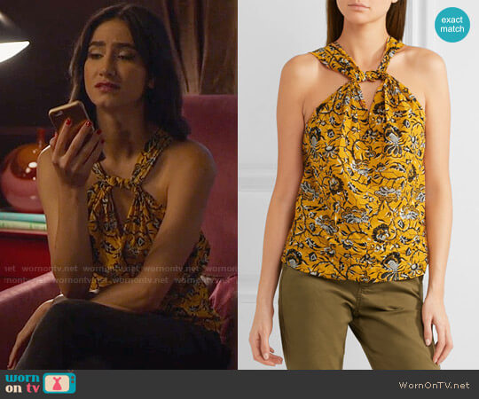 Etoile Isabel Marant Acan Top worn by Adena El-Amin (Nikohl Boosheri) on The Bold Type