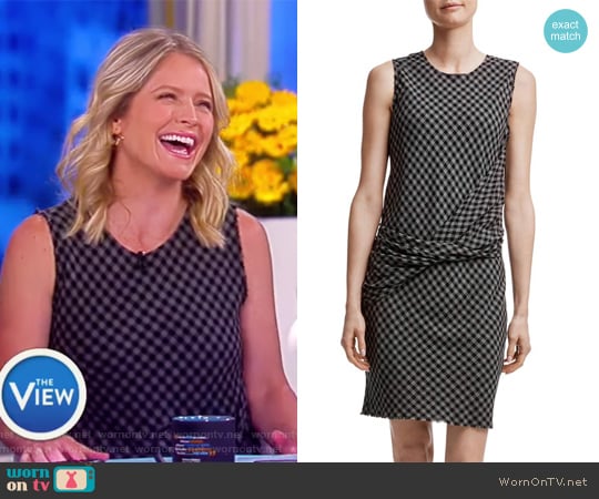 Twist Front Shift Dress by James Perse worn by Sara Haines on The View