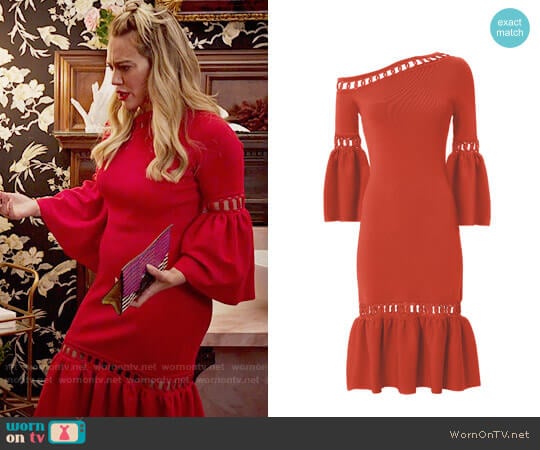 Jonathan Simkhai Chainlink Fit and Flare Dress worn by Kelsey Peters (Hilary Duff) on Younger