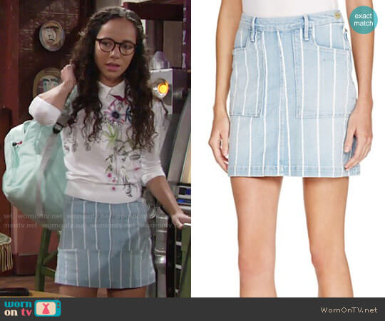 Frame Le Francoise Denim Skirt worn by Mattie Ashby (Lexie Stevenson) on The Young and the Restless