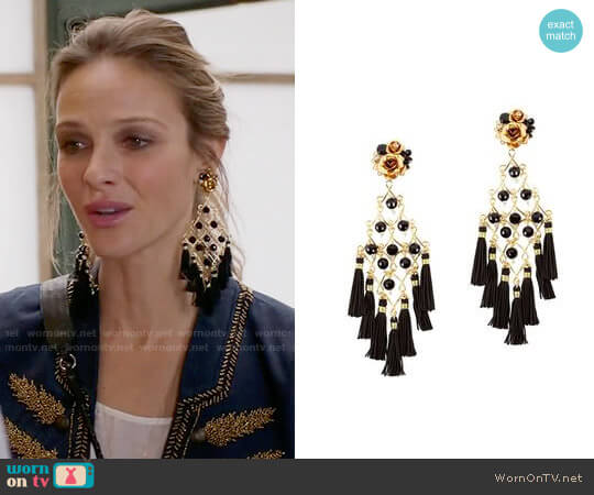 Mercedes Salazar Fiesta Earrings worn by Phoebe Wells (Beau Garrett) on Girlfriends Guide to Divorce