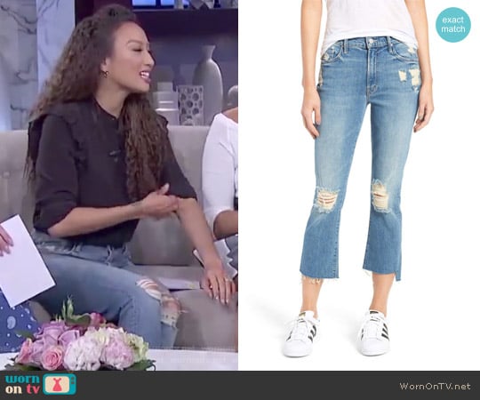 WornOnTV: Jeannie’s cropped hem jeans on The Real | Jeannie Mai ...