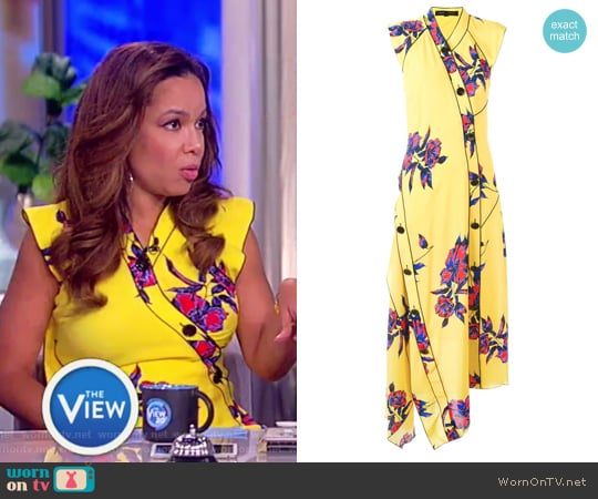 WornOnTV: Sunny’s yellow floral print maxi dress on The View | Sunny ...