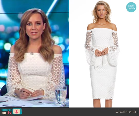 Floozy Sleeve Midi by Pasduchas worn by Carrie Bickmore on The Project