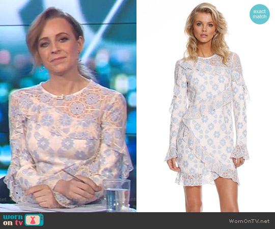 Serendipity Dress by Pasduchas worn by Carrie Bickmore on The Project