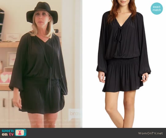 Paris Blouson-Top Dress by Ramy Brook worn by Vicki Gunvalson on The Real Housewives of Orange County