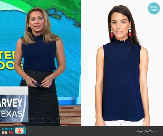 'Lucy' Top by Shoshanna worn by Ginger Zee on Good Morning America