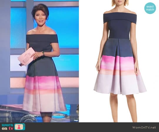 Hollii Off the Shoulder Dress by Ted Baker worn by Julie Chen on Big Brother