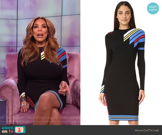 Long Sleeve Dress by Versace worn by Wendy Williams on The Wendy Williams Show