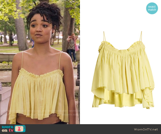 Apiece Apart Sanna Top worn by Kat Edison (Aisha Dee) on The Bold Type