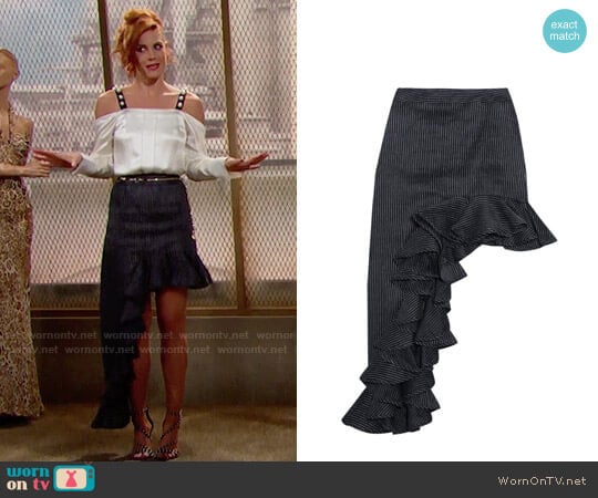 Beaufille Ara Skirt worn by Sally Spectra (Courtney Hope) on The Bold and the Beautiful