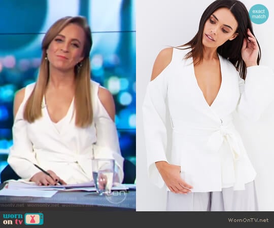 Eliya Jacket by Blessed are the Meek worn by Carrie Bickmore on The Project