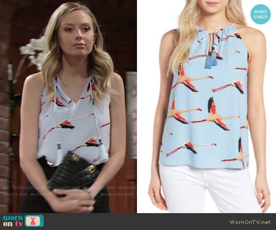 Cooper & Ella Pietra Top worn by Abby Newman (Melissa Ordway) on The Young and the Restless