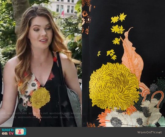 Dries van Noten Floral Maxi Dress worn by Sutton (Meghann Fahy) on The Bold Type