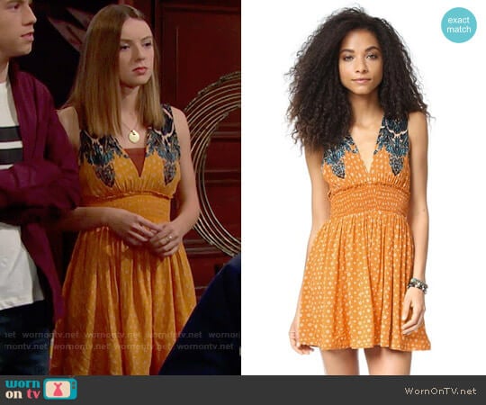 Free People Walking Through My Dreams Dress worn by Coco Spectra (Courtney Grosbeck) on The Bold and the Beautiful